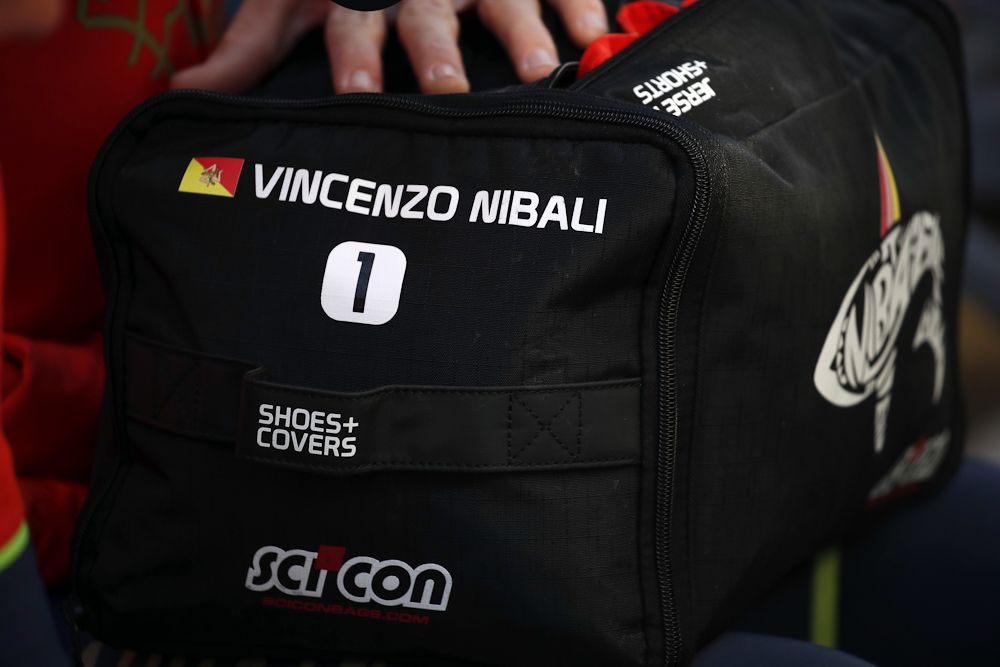 Personalised baggage for Mr. Nibali