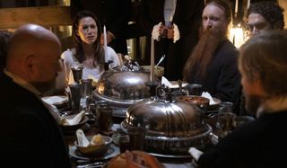 Into The Dark: Pilgrim a rather tense situation over dinner