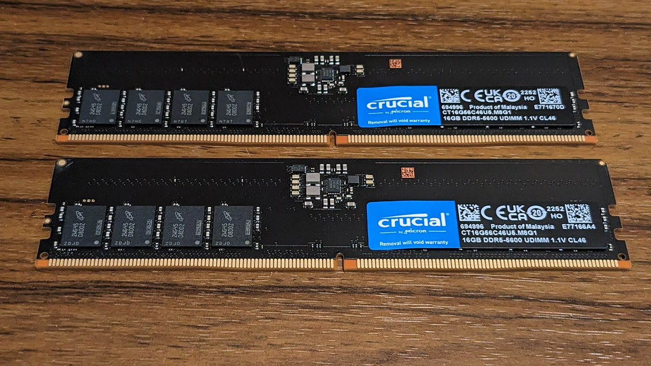 Crucial 32GB (2x 16GB) DDR5 5600MHz memory kit review