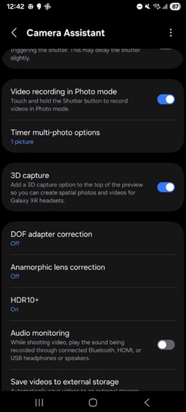 A recent Camera Assistant update for the Galaxy S25 FE surprisingly mentions &amp;quot;3D capture&amp;quot; and Samsung&#039;s Galaxy XR headset.