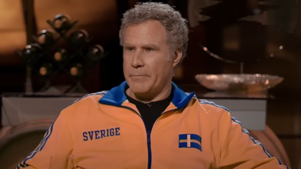 Will Ferrell looking with a straight face on Hart to Heart. 