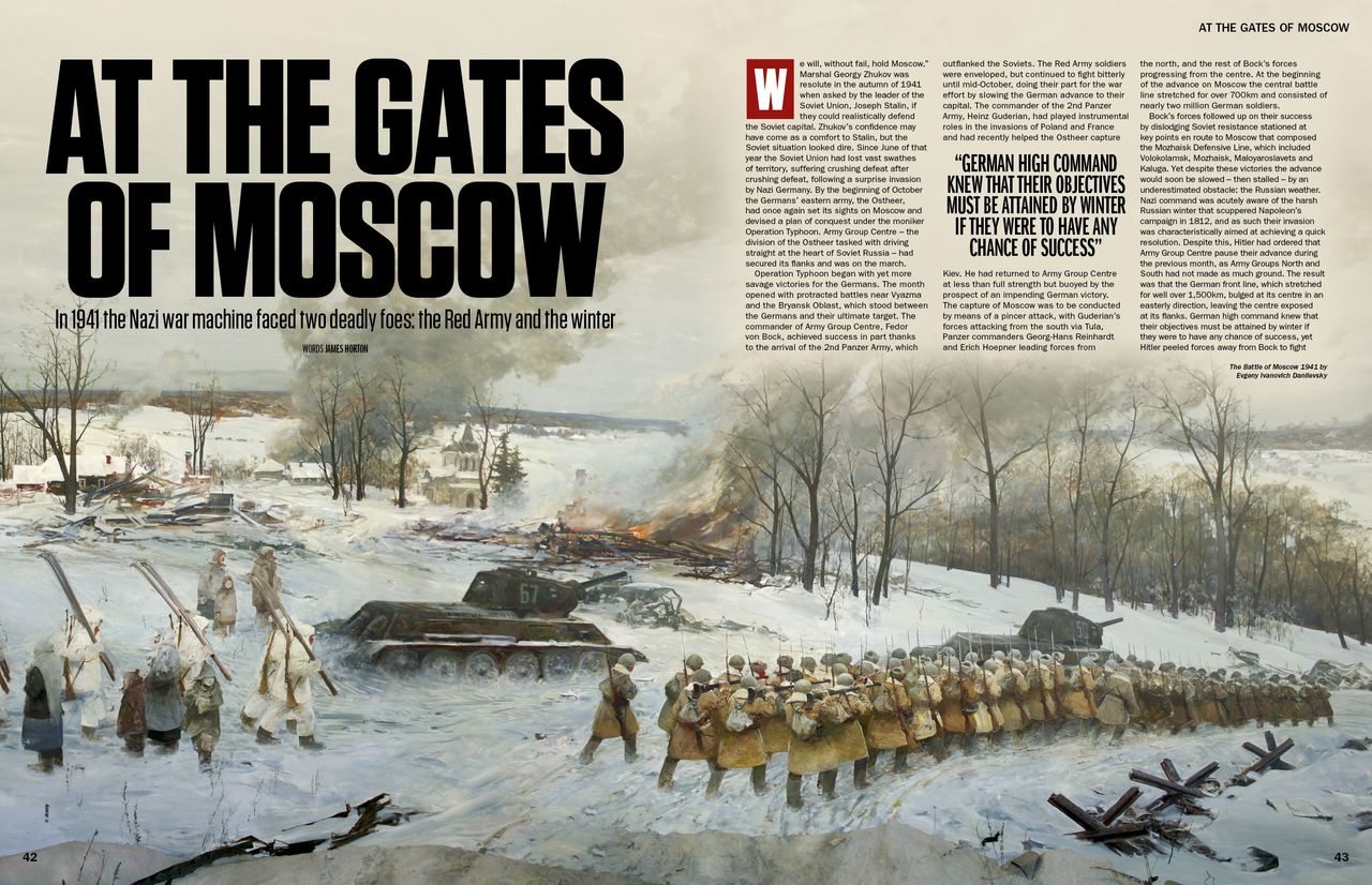 History of War issue 103 spread, at the gates of moscow