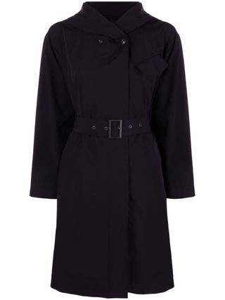 single-breasted belted coat