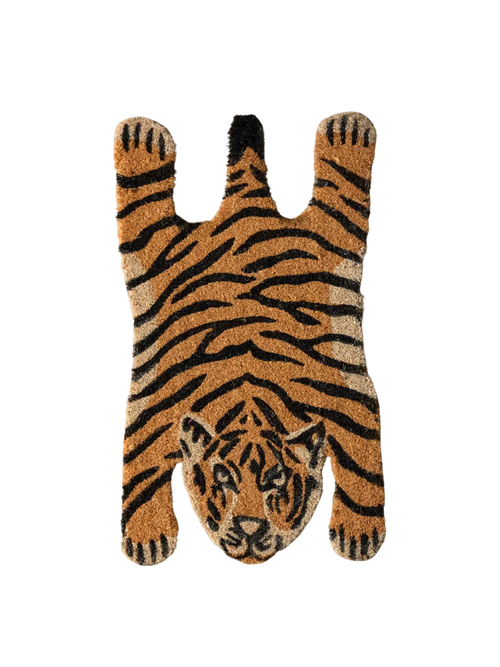 Tiger Shaped Coir Doormat