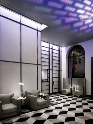 The lobby of the Morgans Hotel in New York, renovated by Putman in 2008