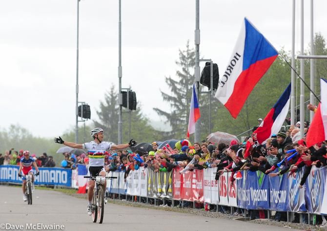 Nino Schurter (Scott-Swisspower) wins the Nove Mesto cross country World Cup