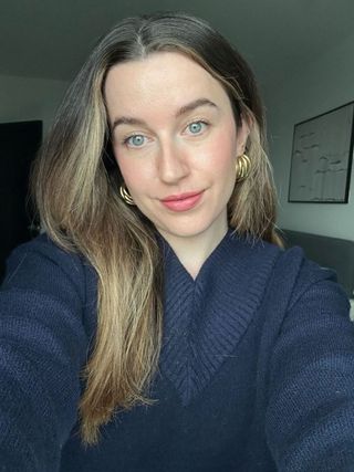 Junior beauty editor Grace Lindsay wearing a celine lipstick