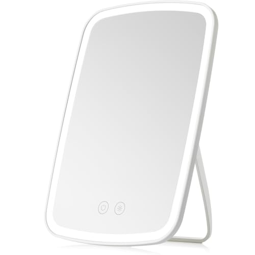 Nezzoe Portable Makeup Mirror for Dressing Table, 1500mah Battery, 24x17cm