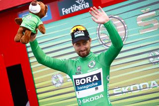 Peter Sagan in the Vuelta's green jersey after stage 10