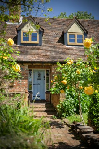 Exterior of a home with uPVC windows