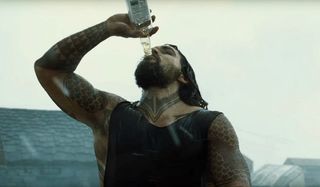 Aquaman drinking