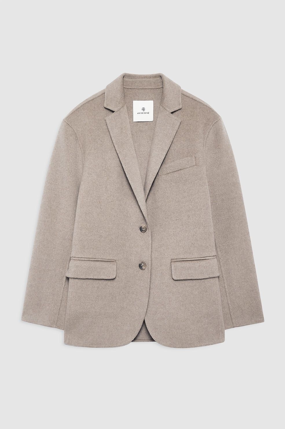 Quinn Blazer - Oatmeal Melange Cashmere Blend