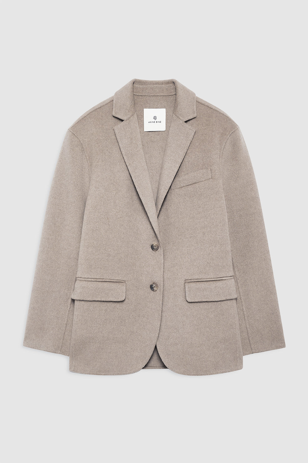 Quinn Blazer - Oatmeal Melange Cashmere Blend