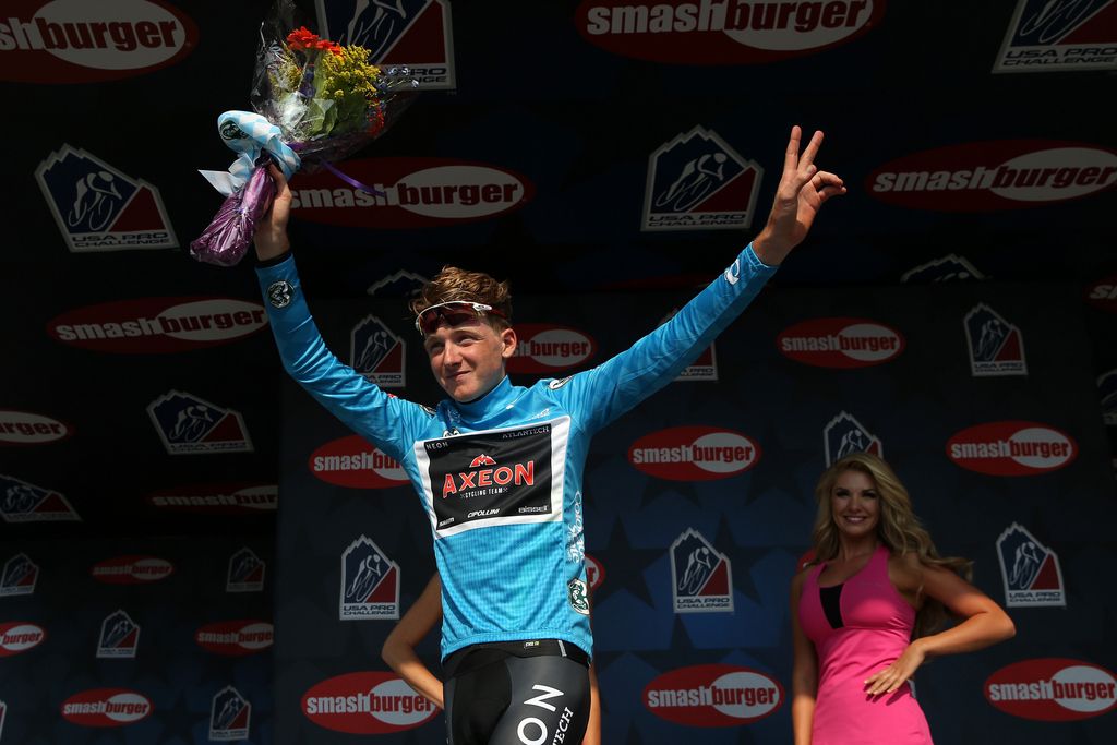 Tao Geoghegan Hart (Axeon) collects another best young rider jersey