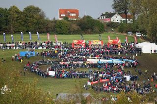 Crowds lined the twisting Koppenbergcross circuit.