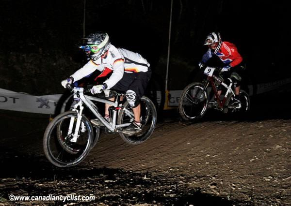 Johannes Fischbach (Germany) with Scott Beaumont (Great Britain) trailing