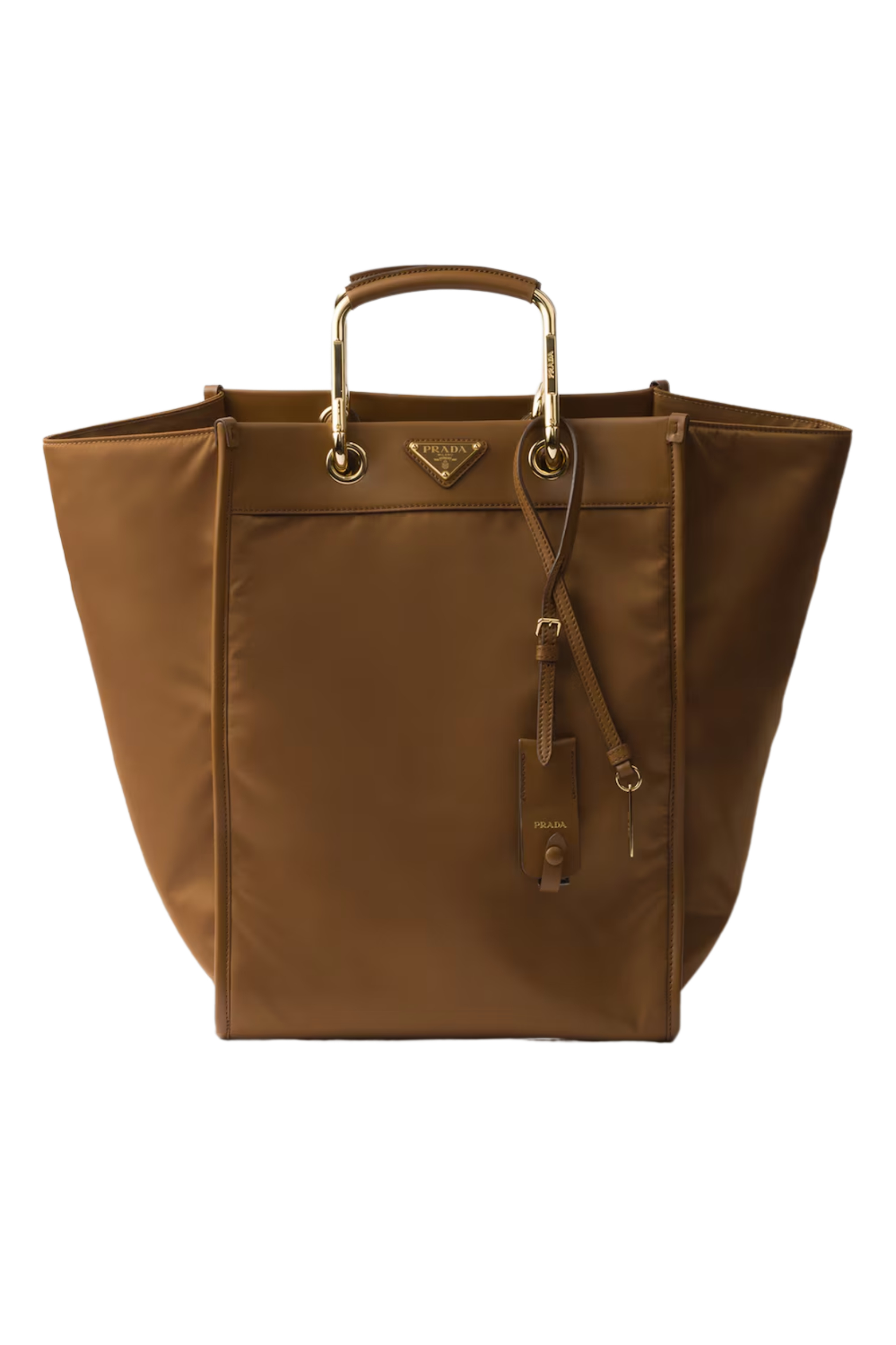 Prada Large Re-Nylon and Leather Tote Bag