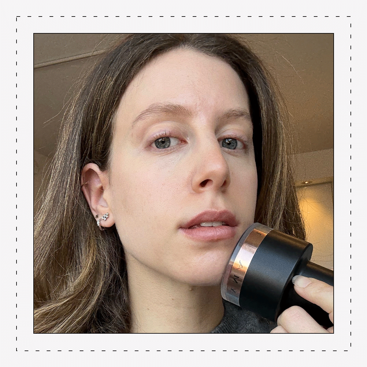 Jamie Schneider testing the Lyma Laser Pro