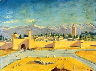 "Tower of the Koutoubia Mosque" by Winston Churchill