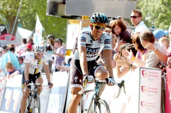 Alberto Contador (Saxo Bank) finishes in 2011