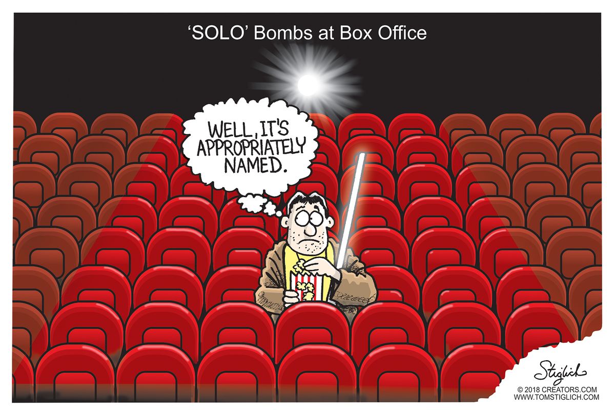 Editorial cartoon US SOLO Han Star Wars movie box office bomb | The Week