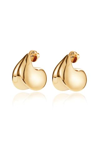 Jenny Bird Gold Nouveaux Puff Earrings