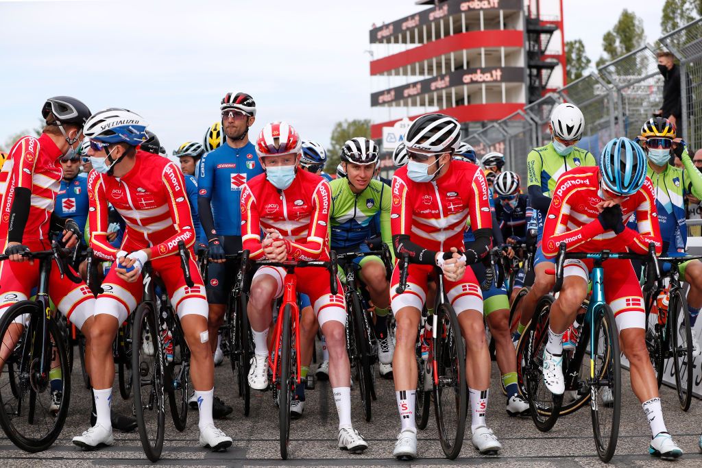 On the startline at the World Championships in Imola