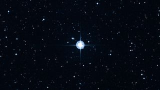 Digitized Sky Survey image of the oldest star in the universe.