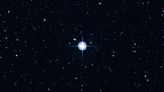 La estrella más antigua del universo es HD140283, o Matusalén, como se la conoce comúnmente. Esta imagen del Digitized Sky Survey muestra la estrella Matusalén, situada a 190,1 años-luz de distancia. Los astrónomos han calculado la edad de la estrella en unos 14.300 millones de años (más antigua que el universo), más o menos 800 millones de años. Imagen publicada el 7 de marzo de 2013. (Crédito de la imagen: Digitized Sky Survey (DSS), STScI/AURA, Palomar/Caltech y UKSTU/AAO).