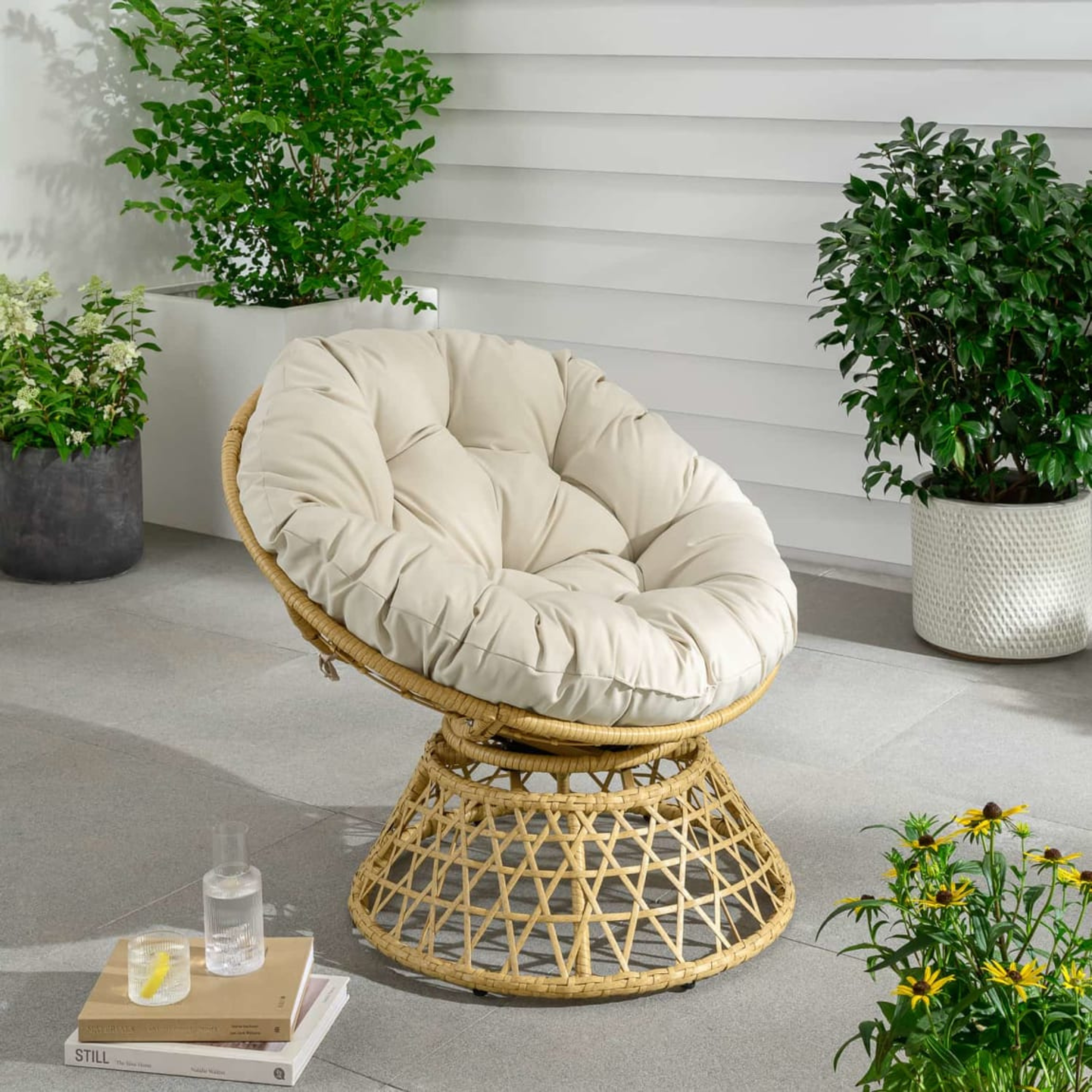 B&amp;amp;M Hampshire Garden Swivel Chair