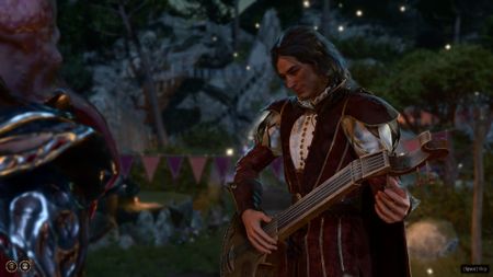 A bard in Baldur's Gate 3's epilogue