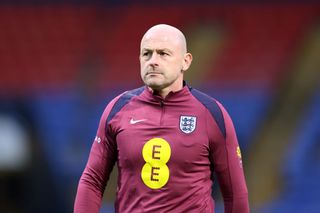 Lee Carsley England manager at Wembley Stadium in charge of Three Lions against Finland