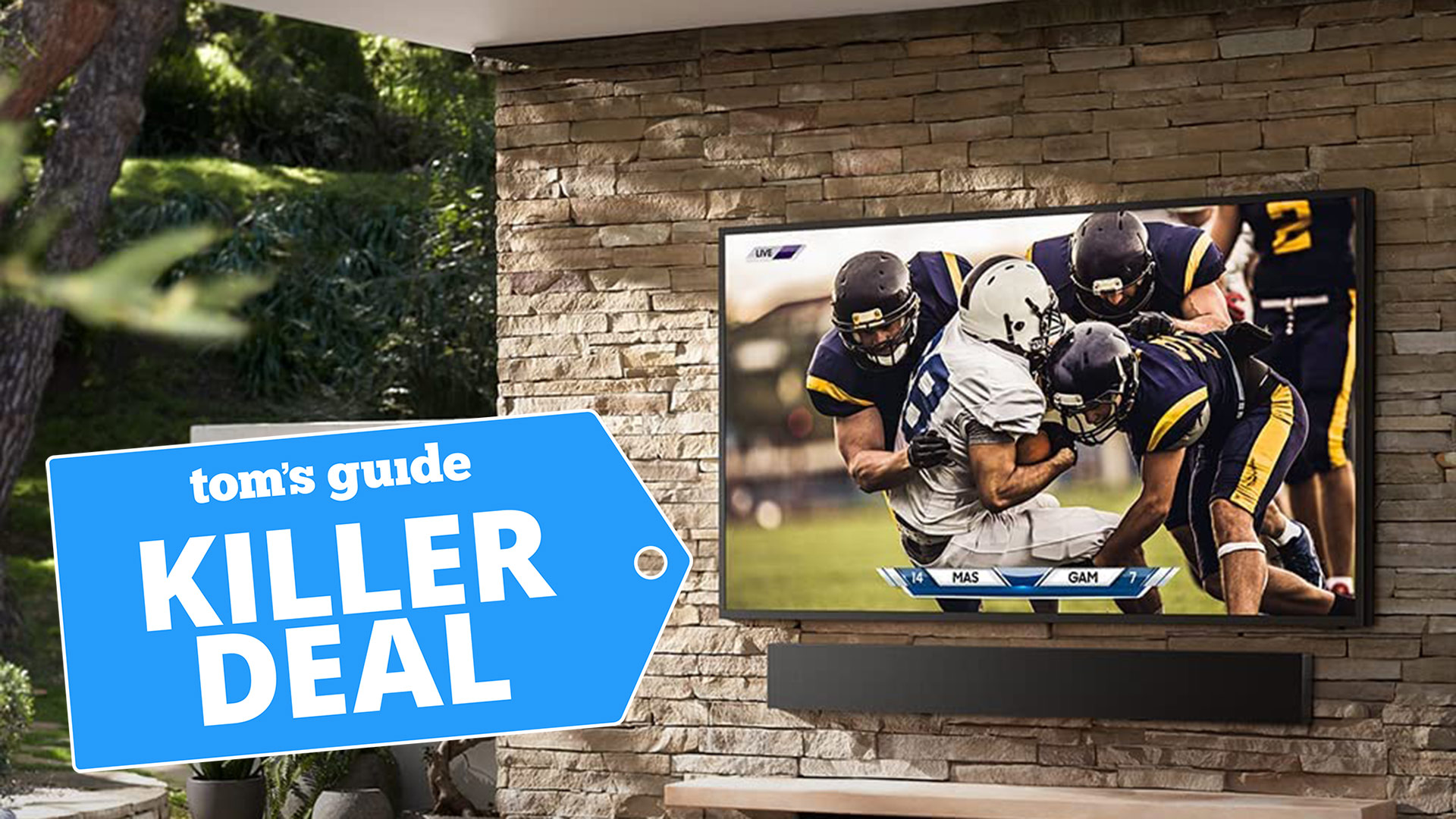 Samsung The Terrace 55 inch wall mounted outdoor TV