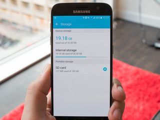 Galaxy S7 storage screen