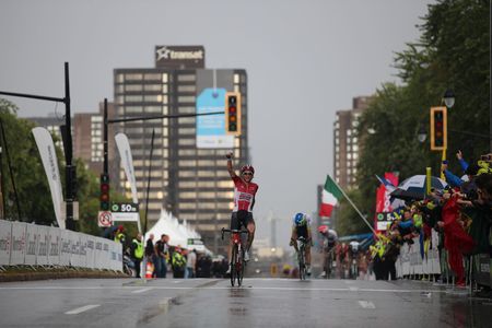Tim Wellens (Lotto Soudal) won a rain-soaked Grand Prix Cycliste de Montreal on Sunday.