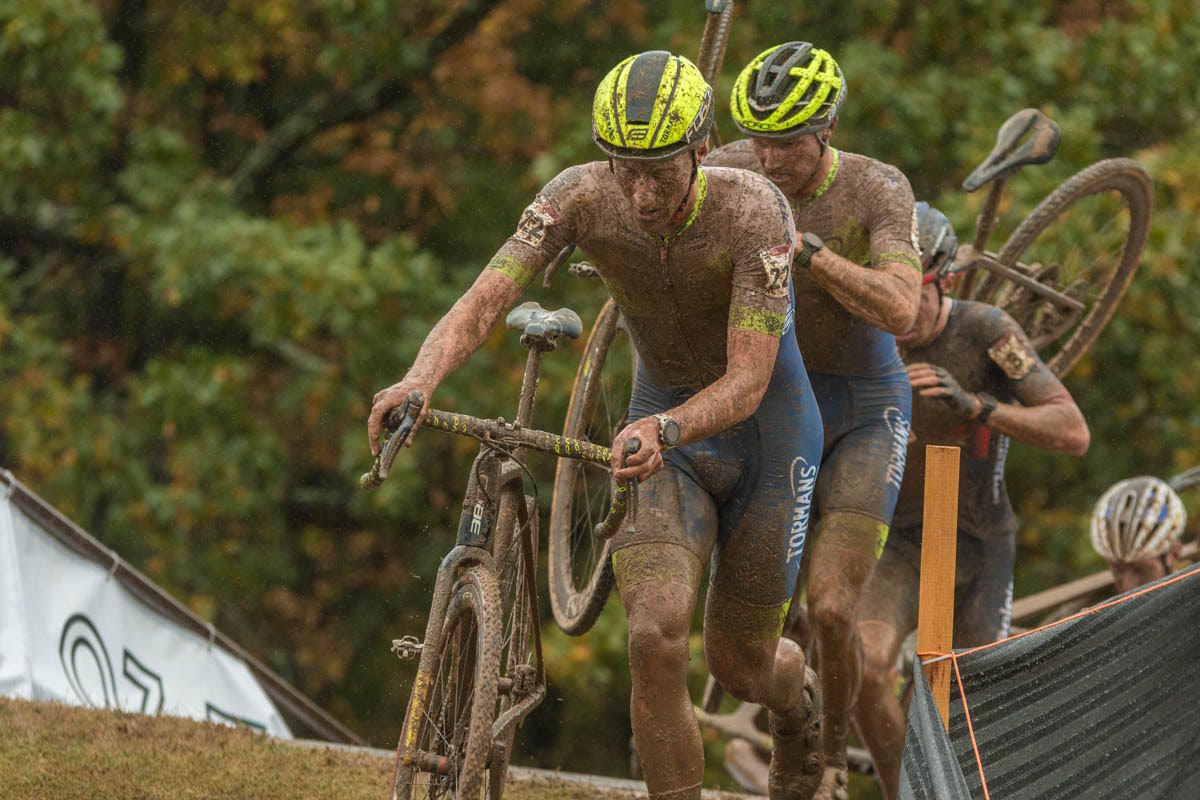 The UCI Cyclo-cross World Cup in Fayetteville, won by Quinten Hermans ahead of Eli Iserbyt
