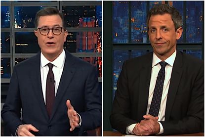 Stephen Colbert and Seth Meyers on Trump and the Florida recount