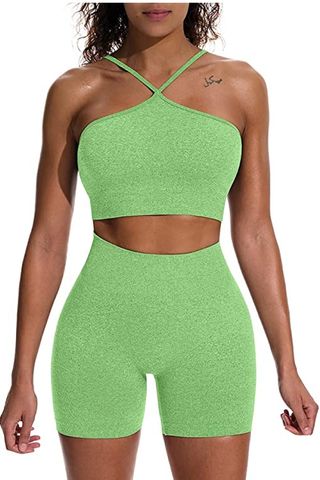 HYZ Women's Workout 2 Piece Outfit