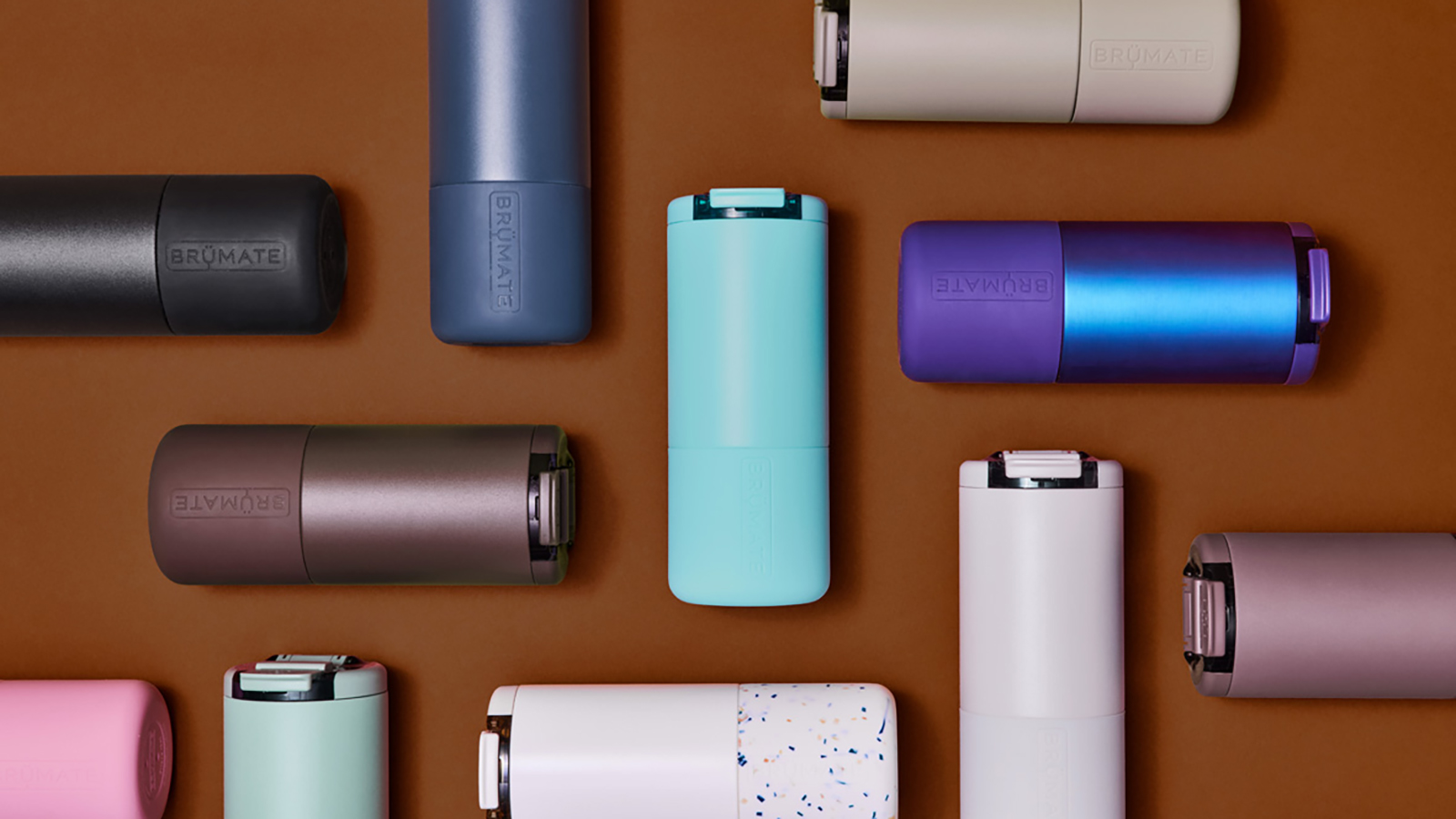 Br&amp;uuml;Mate Strova tumbler on colourful background