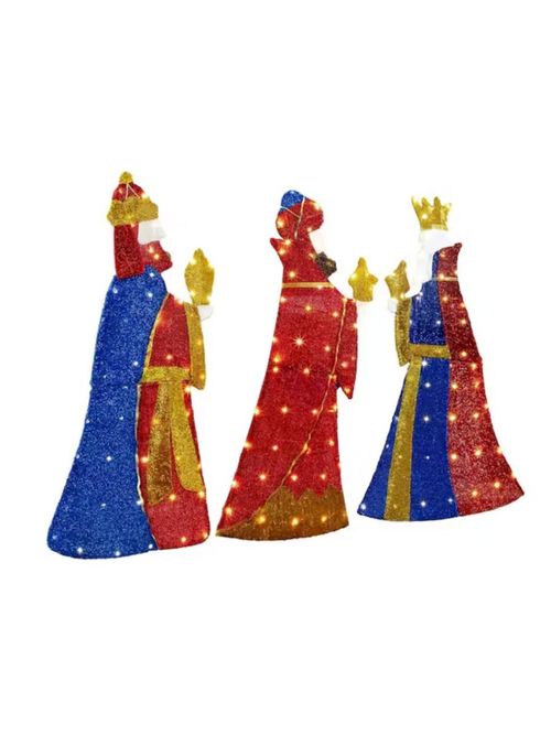 42-inch Set of 3 Lighted Three Kings