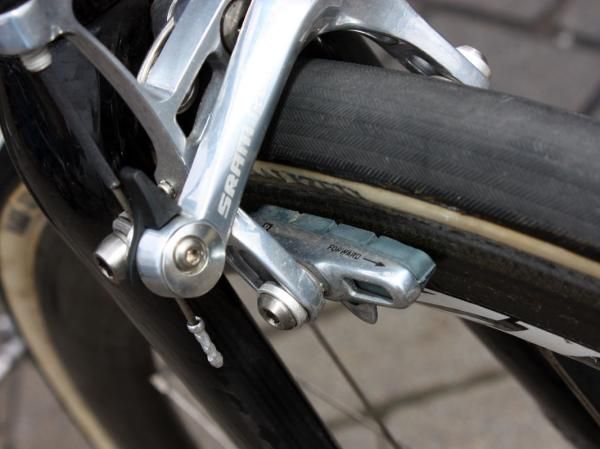2010 Paris-Roubaix winner Fabian Cancellara (Saxo Bank) runs these brake pads up front