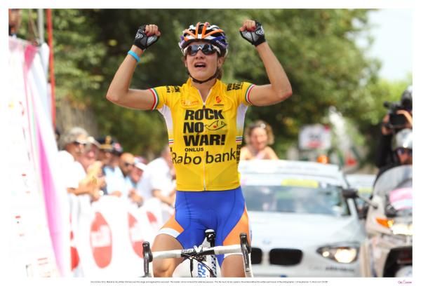 Marianne Vos (Rabobank) soloed to the victory on stage 4 of the GIro Donne