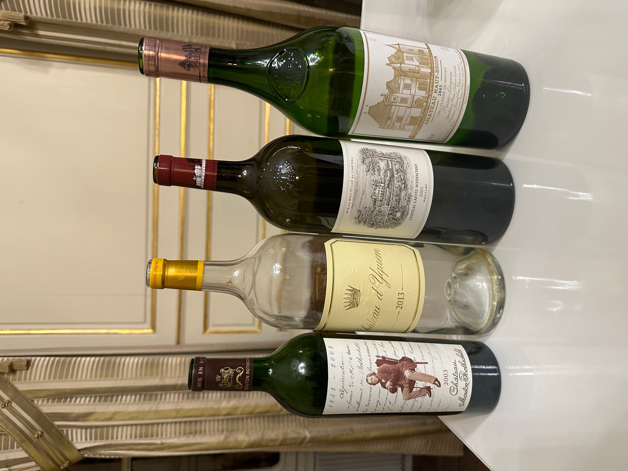 Tasting fine wines ending in 3