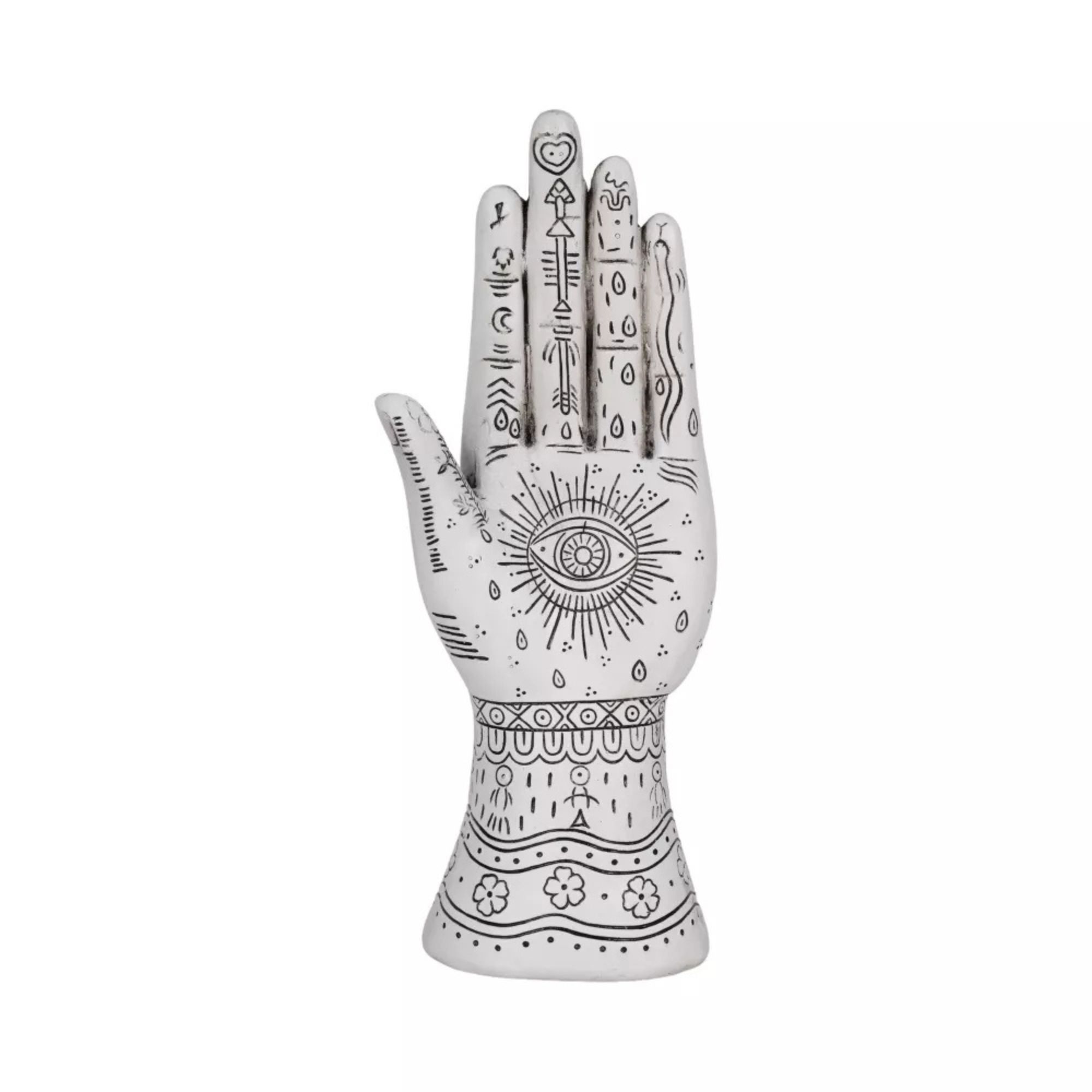 Sagebrook Home Resin Tattoo Hand Decorative Object