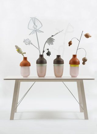 Artificial vases' set from the 'Natura design magistra