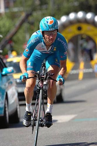 Thomas Voeckler (Bouygues) looks ahead