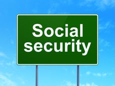 Social Security road sign