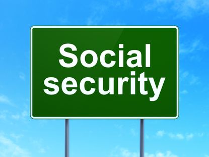 Social Security road sign