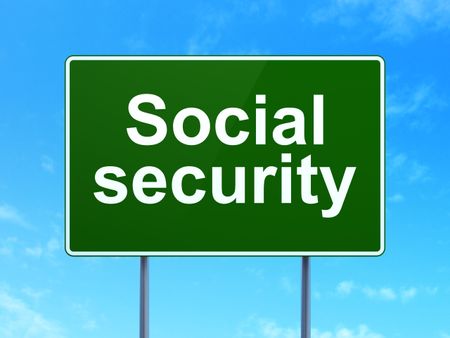 Social Security road sign