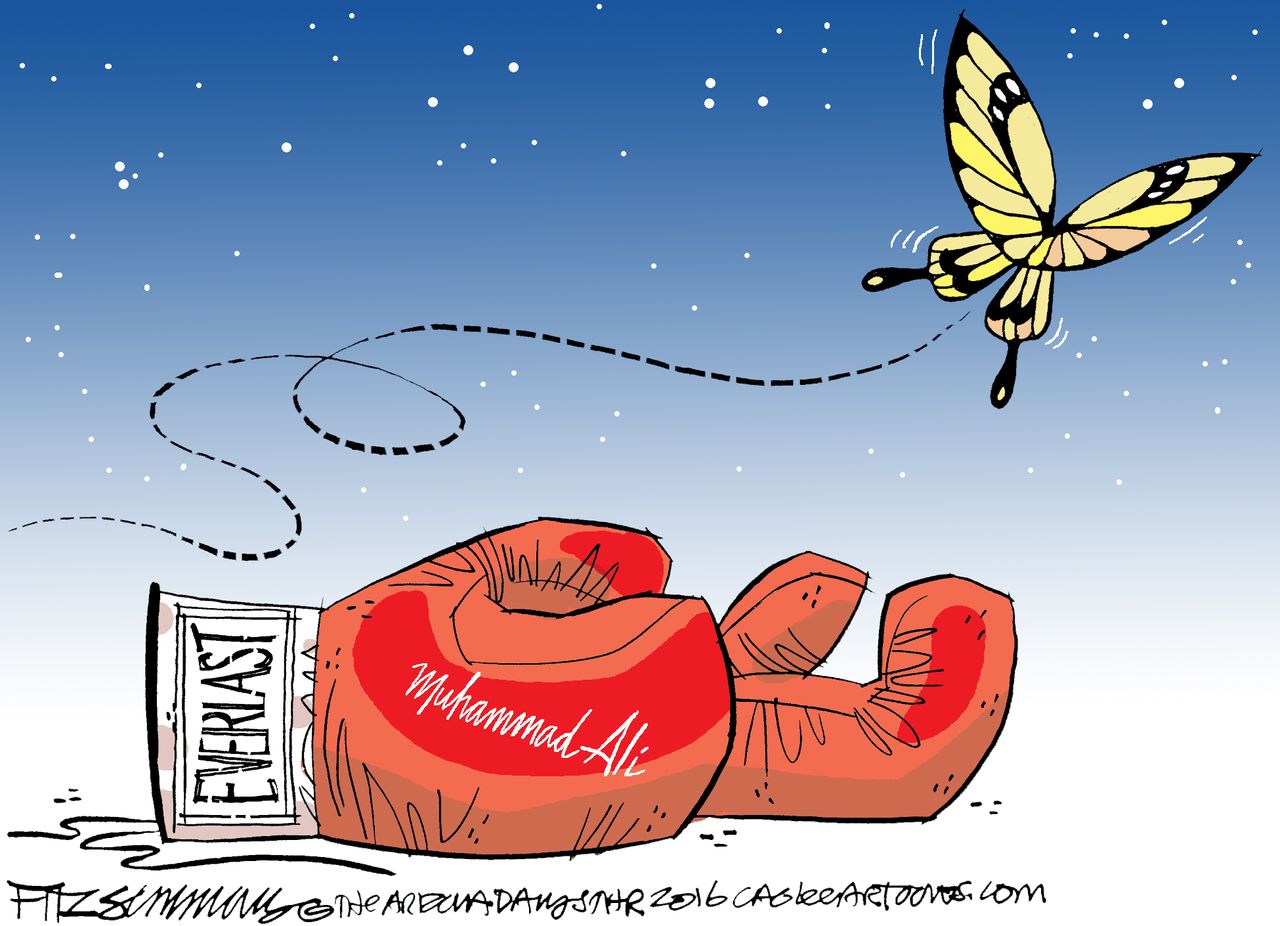 Editorial Cartoon U.S. Muhammad Ali 2016